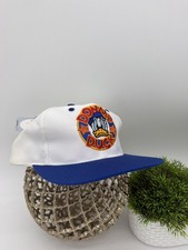 Vintage 1994 Disney Donald Duck Snapback Hat NWT Embroidered Patch White Blue picture