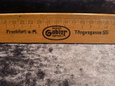 Frankfurt Main, Old Town before 1944: Advertising ruler, Heinrich Gabler, Töngesgasse 55 picture