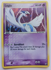 Lugia Pokemon Card Cosmos Holo 29/115 EX Unseen Forces Vintage Rare MP-HP picture
