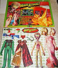 Mars Attacks RARE Vintage Find 1997 magnetic dress up kit. New Old Stock picture