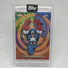 CAPTAIN AMERICA 2026 TOPPS CHROME MARVEL CEREBRO ORANGE REFRACTOR /25 | 23/25 picture