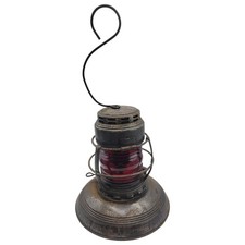 Vintage Embury No. 40 New York Traffic Gard Lantern Light Kerosene Antique picture