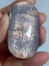 Rainbow Lattice Sunstone Cabochon, Natural Rainbow Flash Feldspar Gemstone picture