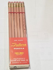 Vintage Futura Pencils TRY-REX HARD 3 NOS Sealed Dozen Richard Best Co picture