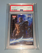 2025 Topps Chrome Marvel Studios Thanos Black Wave #100 09/10 PSA 10 POP 1 picture