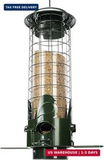 Squirrel Proof Bird Feeder, 3LB Metal Wild Bird Feeders with Weight Activated Pe picture