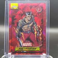 2024 Topps Chrome Marvel Sapphire Jon Ironfire #42 5/5 Omega π₯π₯π₯ picture