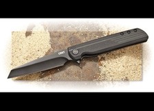 CRKT • LCK + Tanto Blackout • Assisted Tactical EDC Flipper w/ GRN Handle •3802K picture