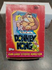 Donkey Kong 1982 topps wax pack full box trading cards unopen Nintendo  picture