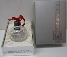 Vintage Lenox Deep Cut Crystal 1984 Annual Ornament w Box picture