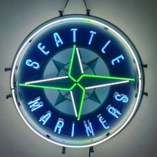 Seattle Mariners Logo Neon Light Sign 24x24 Lamp With HD Vivid Printing picture