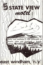5 State View Motel Overlooks Forests & Lakes East Windham NY 1950s Ad TAK3-M30 picture