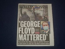2021 APRIL 21 NEW YORK DAILY NEWS NEWSPAPER - DEREK CHAUVIN CONVICTED OF MURDER picture