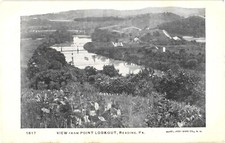 Reading PA View from Point Lookout Undivided Back Postcard c1905 Unused picture