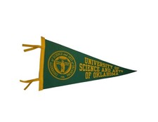 Vintage University Of Science And Arts Of Oklahoma 29.5” Long Felt Pennant USA picture