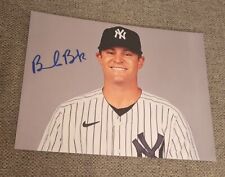BRENDAN BECK SIGNED 8X10 PHOTO NEW YORK YANKEES PITCHING PROSPT W/COA+PROOF WOW  picture