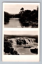 Umtata River Umtata Falls Split View South Africa Postcard RPPC D928 picture