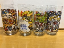 The Great Muppet Caper McDonald's 1981 Vintage Glasses Set of 4 - NEW UNUSED picture