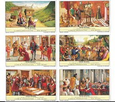 LIEBIG TRADE CARDS, PIETER BRUEGEL 1962 Set of 6 Cards 538 In Mint Condition. picture