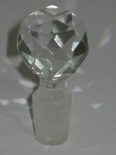 Antique/Vintage Small Faceted Ball Glass Stopper For Bottle Or Decanter - #2 picture