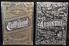 Theory11 Contraband & Ellusionist Absinthe Playing Cards 2 Deck Set New/Sealed picture