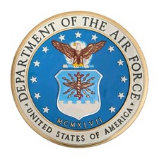 Vintage USAF Wall Seal Plaque Sign 14.5