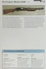 Remington Gun Picture Out of Print Original Detail Info Sheet Vtg Article picture