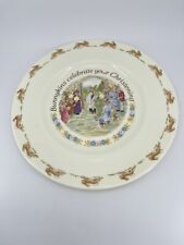 1991 Vintage Royal Doulton Bunnykins Collector Plate Celebrate Your Christening picture