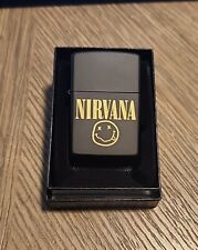 Wind Proof Light Black- Nirvana- Laser Engraved Lighter -New picture