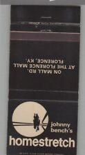 Matchbook Cover - Johnny Bench's Homestretch Restaurant Florence, KY picture
