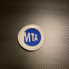 2 Vtg Authentic MTA subway bus NYC Transit retired motion logo cloth Patch 3” picture