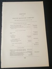 1898 New Hampshire RR document WILTON RAILROAD Nashua NH Hillsborough county  picture