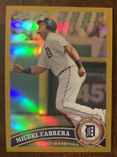 2011 Topps Chrome Miguel Cabrera Gold Refractor /50 Detroit Tigers “PERFECT” picture
