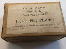 BC-348 MILITARY RECEIVER POWER CONNECTOR PL-103 NOS New Old Stock picture