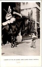 Vintage RPPC A Sentry Of The Life Guard, Horse Guards Parade, Whitehall picture