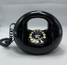 Vintage 1970s Polyconcept Pushbutton Handbag Telephone Retro • Black • picture