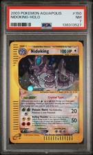 POKEMON 2003 AQUAPOLIS 150/147 NIDOKING HOLO CRYSTAL TYPE PSA 7 picture