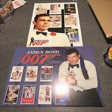 Lot Of Two New JAMES BOND 007 PRESSED TIN SIGN REPRODUCTION WALL DECOR New picture