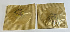2 Vtg 1940s Kelloggs PEP Pins Factory Sealed Wrapper Winnie Twins Chester picture