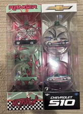 M2 Machines 1995 Chevrolet S10 & Ford Ranger Christmas Ornaments picture