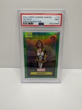 Jackpot 2024 Topps Chrome Marvel 1st Appearance Green Refractor #/99 PSA 9 MINT picture
