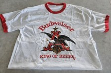 VTG Budweiser Single Stitch Anheuser Busch King of Beers T-Shirt. New XL. 1980s picture