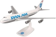 Herpa 614153 Pan Am American Boeing 747-100 N741PA Desk 1/250 Jet Model Airplane picture