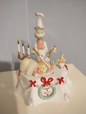 Lenox Classics Dr. Seuss Grinch carving the Roast Beast Musical Porcelain-box picture