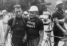 Belgian cyclist Sylvere Maes Luxembourgian cyclist Pierre Clemens - Old Photo picture