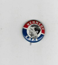 Vintage 1960 John F Kennedy COPE Committee on Political Education Button picture