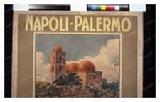Naples Palermo Railway Poster Standard Postcard COPY RPPC picture