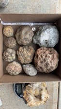 15 lbs Unopened Geodes Lot Natural Quartz Crystal Break Your Own Geode/ Lapidary picture