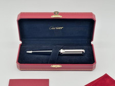 CARTIER SANTOS DUMONT PALLADIUM & RESIN BALLPOINT PEN picture