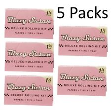 5x Blazy Susan Delux Rolling Kit - Papers + Tips + Tray (Pink) 1 1/4 picture